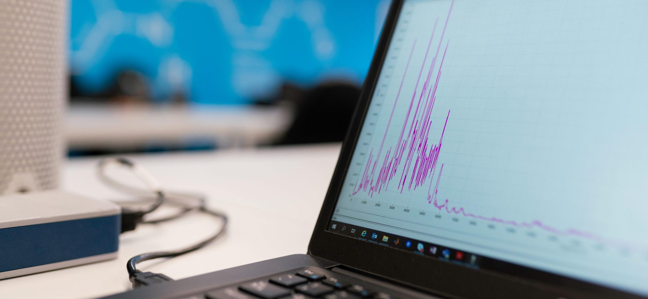 utility bill validation being conducted on a laptop