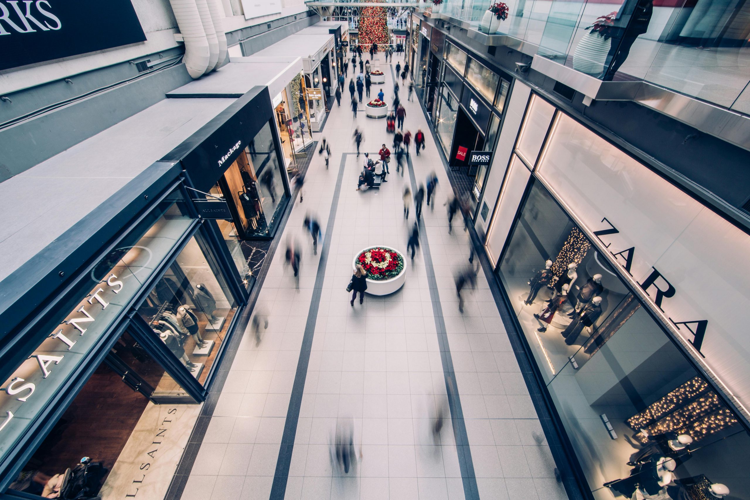 Rows of UK retail units